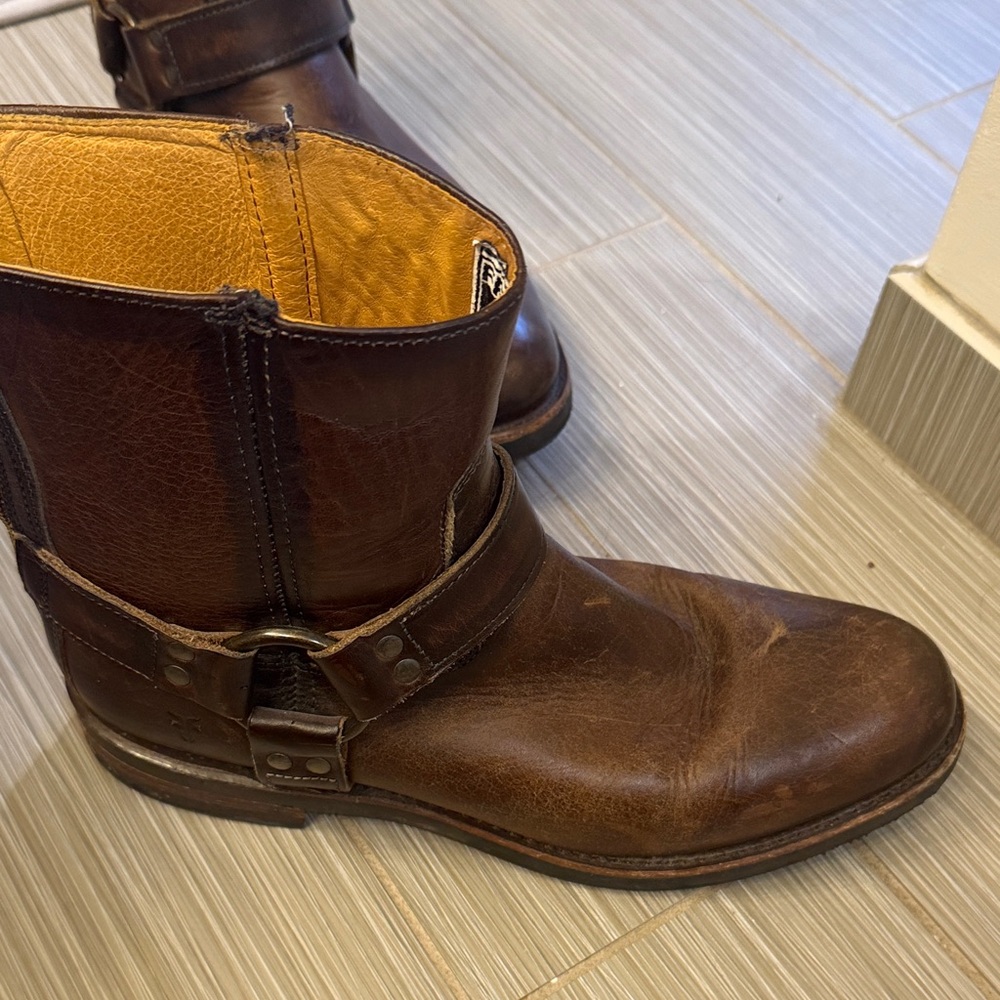 Frye Dark Brown Leather Men's Boots